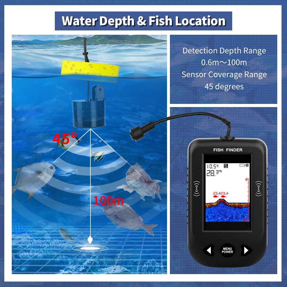 Détecteurs de poissons Erchang - Fish Finder Transducer avis et prix