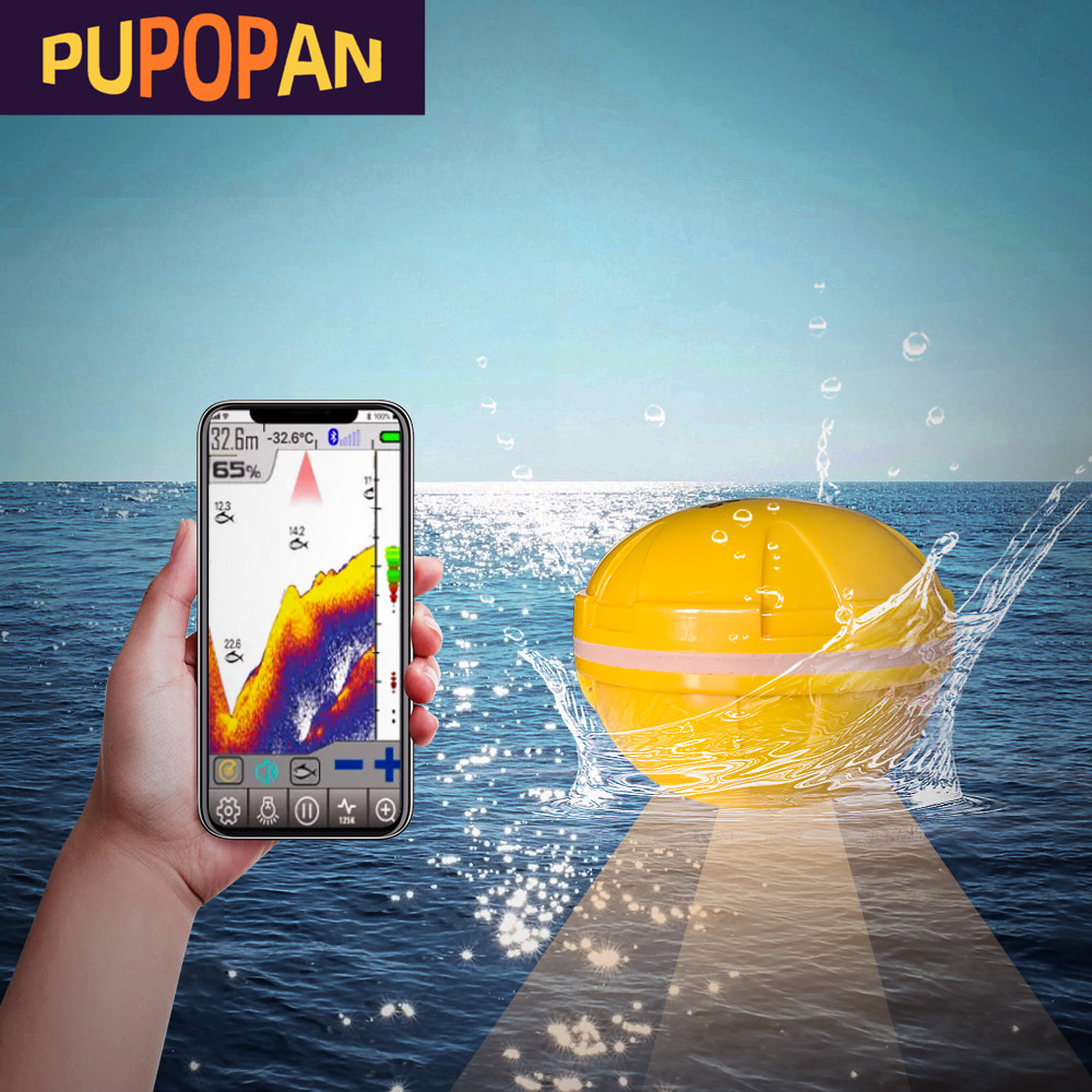 PUPOPAN 100M tout nouveau télé - Fish Finder Transducer avis et prix